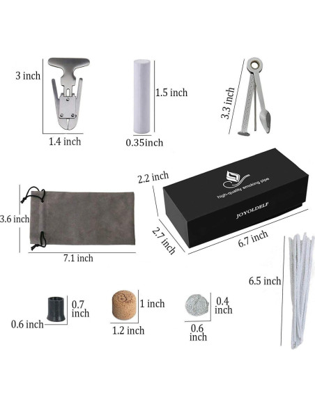 Kit Accesorios para Pipas Joyoldelf - 10 Bolas, 50 Limpiapipas