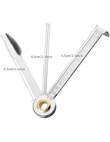 5 Piezas Herramienta de Limpieza de Tubos Golden Pearl 3 en 1