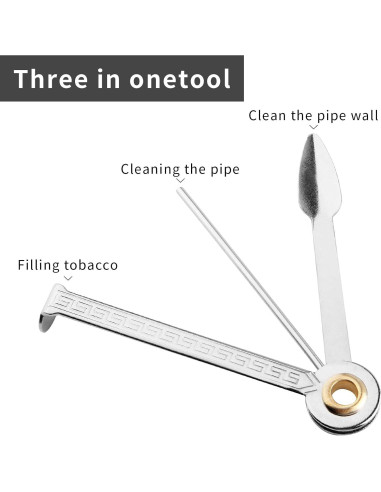 5 Piezas Herramienta de Limpieza de Tubos Golden Pearl 3 en 1