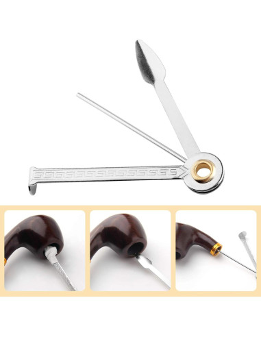 5 Piezas Herramienta de Limpieza de Tubos Golden Pearl 3 en 1