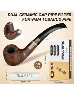 Kit Accesorios para Pipas Scotte - 50 Limpiapipas y Filtros 2