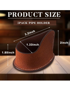 Soporte para Pipa de Humo Nuanchu - 2 Pcs de Cuero Sintético 2