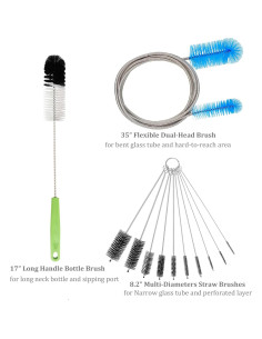 Juego de 12 Cepillos Limpiadores CUMFYHOUS para Tubos 2