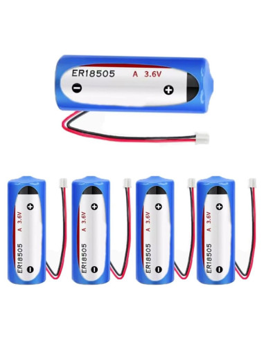5 Baterías de Litio No Recargables XUXUCHAO ER18505 3.6V 4000mAh