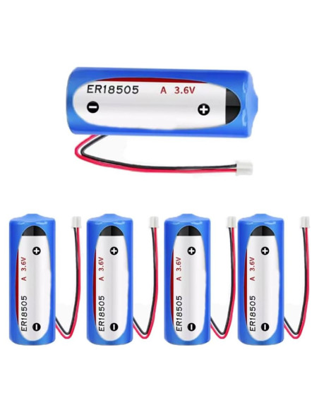 5 Baterías de Litio No Recargables XUXUCHAO ER18505 3.6V 4000mAh