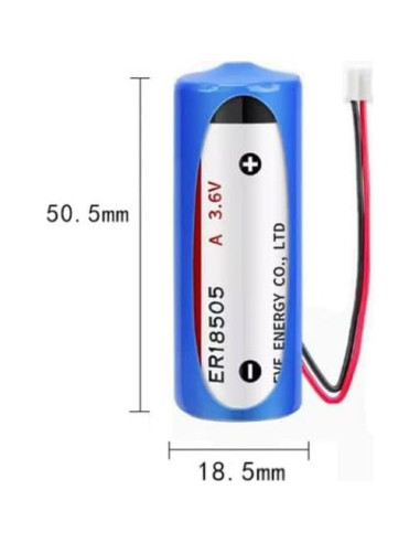 5 Baterías de Litio No Recargables XUXUCHAO ER18505 3.6V 4000mAh