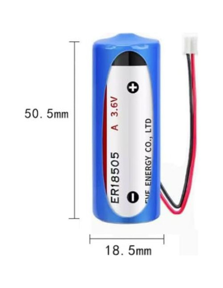 5 Baterías de Litio No Recargables XUXUCHAO ER18505 3.6V 4000mAh