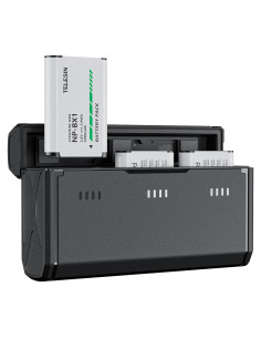 Cargador de Batería TELESIN NP-BX1 con 2 Baterías Incluidas