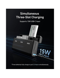 Cargador de Batería TELESIN NP-BX1 con 2 Baterías Incluidas 2