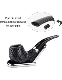 Pipa de Fumar Joyoldelf de Madera con Accesorios y Filtro 2