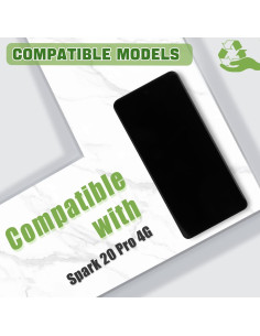 Reemplazo Pantalla LCD Tecno Spark 20 Pro KJ6 Negro 2