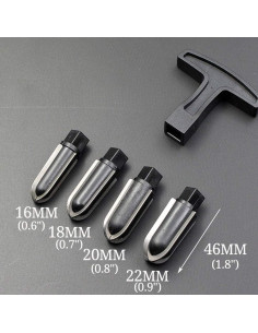 Kit de Reamer de Pipa Tom's Wheezes 4 Cabezas con Caja Regalo 2