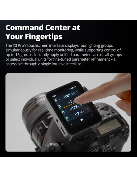 Disparador Inalámbrico TTL Godox X3 Pro para Sony, Pantalla 2.4"