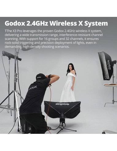 Disparador Inalámbrico TTL Godox X3 Pro para Sony, Pantalla 2.4"
