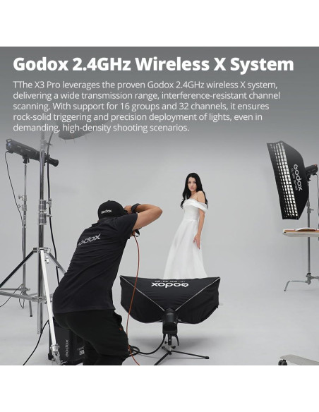 Disparador Inalámbrico TTL Godox X3 Pro para Sony, Pantalla 2.4"