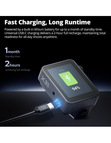 Disparador Inalámbrico TTL Godox X3 Pro para Sony, Pantalla 2.4"