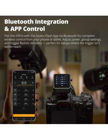 Disparador Inalámbrico TTL Godox X3 Pro para Sony, Pantalla 2.4"