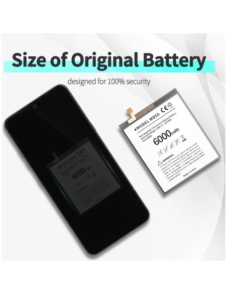 Batería de Reemplazo 6000mAh para Moto G Stylus 5G 2021 MD50