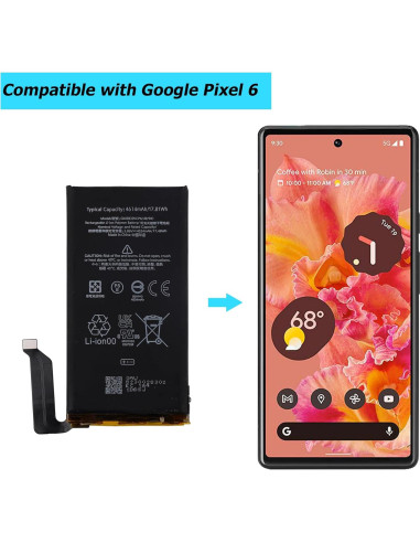 Batería de Reemplazo GMSB3 para Google Pixel 6 4270mAh