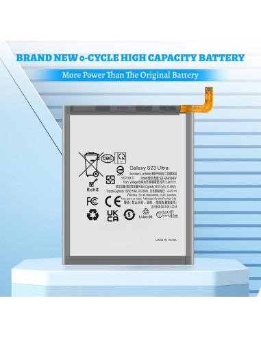 Batería de Reemplazo Samsung Galaxy S23 Ultra 6200mAh