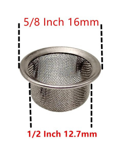 60 Pantallas de Acero Inoxidable 1.27 cm XHXMDL con Caja 2