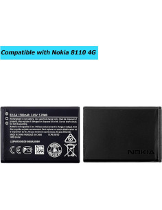 Batería de Reemplazo BV-6A para Nokia 8110 4G 1500mAh 2