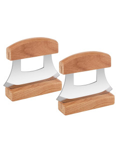 Juego de Cuchillos Mezzaluna Ulu Hanaive 10.16x12.7cm Acero Inox