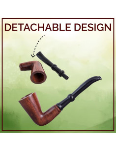 Pipa de Tabaco Hecha a Mano Eximburg 14 cm Diseño Clásico 2