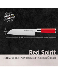 Cuchillo Santoku F.DICK Red Spirit 18 cm Acero Forjado 2