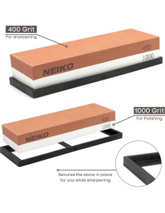 Piedra de Afilar NEIKO 54004A Doble Cara 400/1000 Grano 2