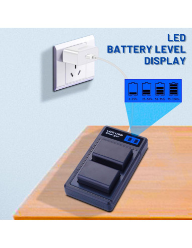 Batería NP-FW50 + Cargador Doble USB con Pantalla LCD - Sony