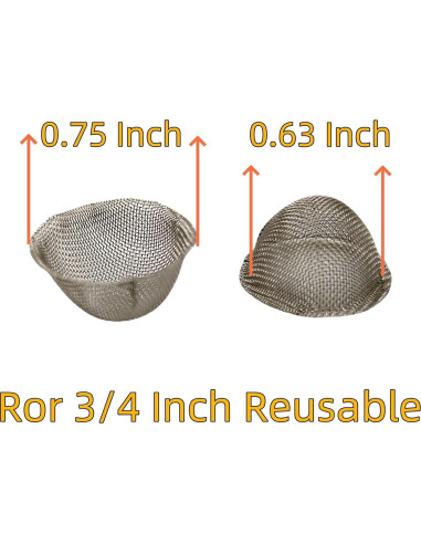 Filtros de Pantalla de Tubo Ruilida 50 Piezas 1.91 cm
