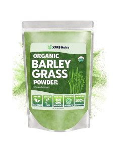Polvo de Cebada Orgánica XPRS Nutra 450g - Superalimento Verde