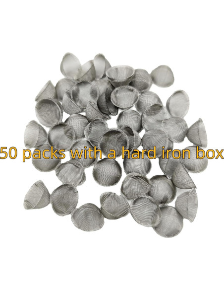 Filtros de Pantalla de Tubo Ruilida 50 Piezas 1.91 cm