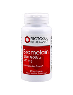 Bromelina Protocolo 500mg - Suplemento Digestivo Vegano 90 Cápsulas