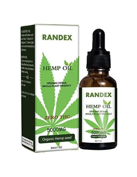 Aceite de Cáñamo Orgánico Randex 5000mg Omega 3-6-9