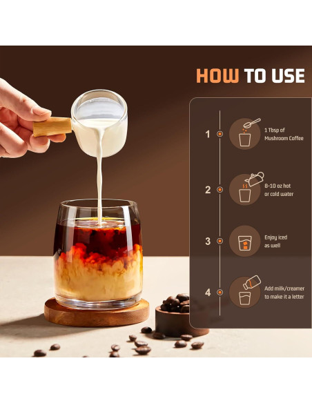 Café de Hongo Instantáneo Nature Echo 180g - 11 Hongos + Ashwagandha