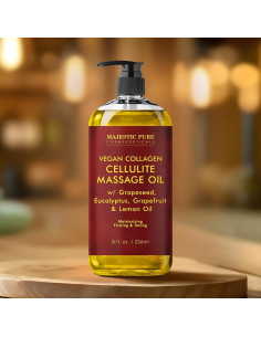 Aceite de Masaje Anticelulitis Majestic Pure 250 ml Colágeno 2