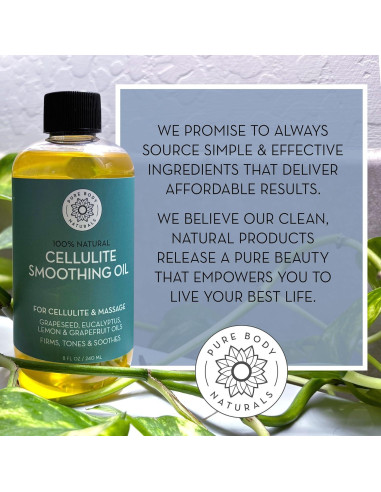 Aceite Anticelulitis Pure Body Naturals 236ml Reafirmante