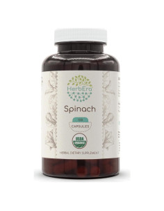 Cápsulas de Espinaca Orgánica HerbEra 120 Unidades 500 mg