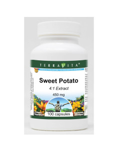 Batata 4:1 TerraVita 450 mg 100 cápsulas sin rellenos 2