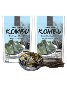Kombu Seco Coreano 100% Natural - Alga Marina 200 g (2 Paquetes)
