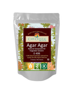 Polvo de Agar Agar 56.7 g Cape Crystal - Espesante Vegano Sin Gluten