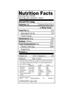 Polvo de Agar Agar 56.7 g Cape Crystal - Espesante Vegano Sin Gluten 2