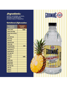 Extracto Natural de Piña Goodman 0.47L - Sin Gluten, Kosher 2