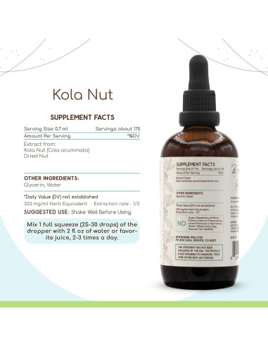 Extracto de Hierbas Kola Nut Herbera 118 ml Sin Alcohol