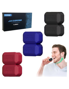 Ejercitador de Mandíbula CJing JE01-CJ Silicona 3 Niveles