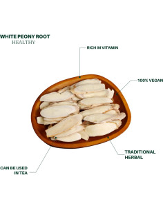 Raíz de Peonía Blanca Secada Royal Seafood USA 227g 2