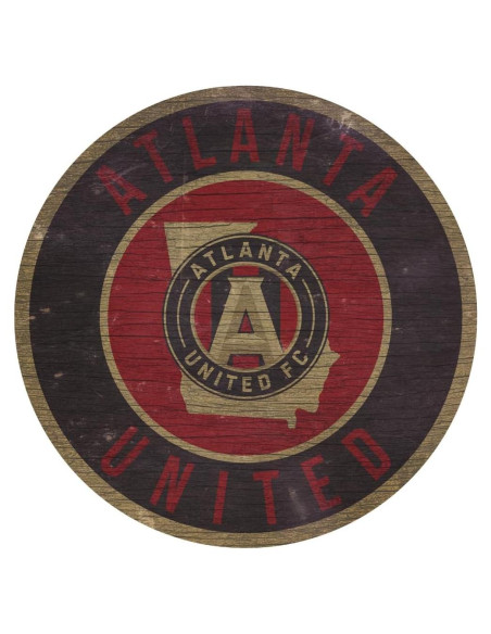 Cartel de Madera Atlanta United FC 30 cm Decoración Pared