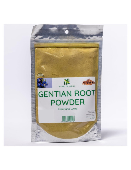 Polvo de Raíz de Genciana Herb To Body 113.4g - Té Herbal Amargo